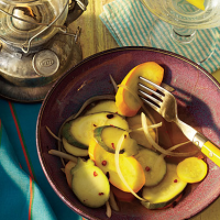 Spicy Squash Pickles Recipe | MyRecipes image
