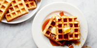 Overnight Yeasted Waffles Recipe Recipe | Epicurious image