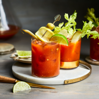 Spicy Pickled Bloody Marys Recipe | EatingWell image