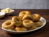 Bagels from Scratch Recipe | Alton Brown | Food Network image