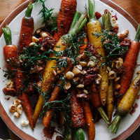Roasted Carrots with Calimyrna Fig Dressing Recipe ... image