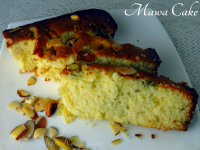 Eggless Parsi Mawa Cake - Khoya Cake | Simple Indian Recipes image