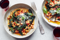 Chickpeas and Kale in Spicy Pomodoro Sauce Recipe - Missy ... image