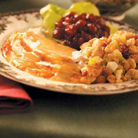Turkey with Festive Fruit Stuffing Recipe: How to Make It image