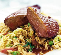 Soy roast duck with hoisin gravy recipe | BBC Good Food image