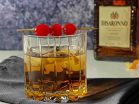 Cocktail recipe: Amaretto Old Fashioned, with bourbon and ... image