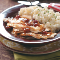 Cranberry Turkey Breast with Gravy Recipe: How to Make It image