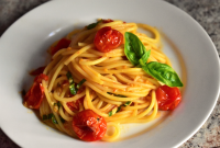 Roasted Cherry Tomato Sauce with Spaghetti Recipe | Allrecipes image