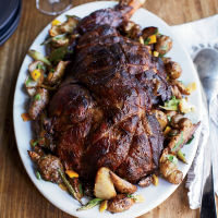Braised Lamb with Herb-Scented Jus Recipe | Food & Wine image