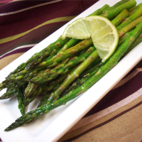 Garlic Asparagus with Lime Recipe | Allrecipes image