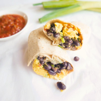 Cheesy black bean and egg burritos | Recipes | WW USA image