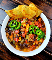 Plant-Based Black Bean Taco Soup Recipe | Allrecipes image