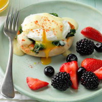 Eggs Florentine Recipe: How to Make It - Taste of Home image
