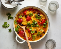 Saffron Fish With Red Peppers and Preserved Lemon Recipe ... image
