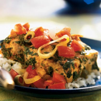 Fish Tagine with Preserved Lemon and Tomatoes Recipe ... image