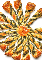 Spinach and Feta Tarte Soleil Recipe | Bon Appétit image