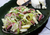 Fennel, Celery and Red Onion Salad With Salami and Cheese ... image