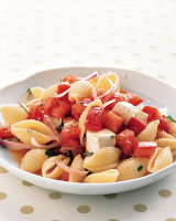 Warm Tomato Pasta Salad Recipe | Martha Stewart image