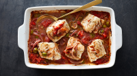 Baked Cod With Tomatoes, Olives and Capers -- Baked Cod ... image