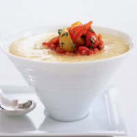 Chilled Green Tomato Soup with Tomato Confit Recipe ... image