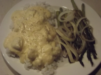 Chicken and White Sauce over Rice Recipe - Food.com image