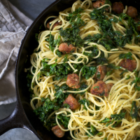 Spaghetti with Kale and Spicy Sausage Recipe - Kate ... image