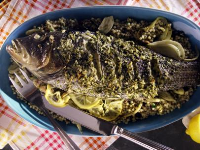 Roasted Whole Black Bass : Recipes : Cooking Channel ... image