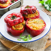 Italian Peppers With Bread Stuffing (Sicilian Recipe ... image