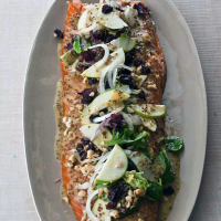 Hot Smoked Salmon with Apples, Dried Cherries, Hazelnuts ... image