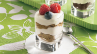 Cheesecake Shot-Glass Desserts Recipe - BettyCrocker.com image