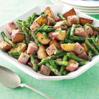 New Potatoes & Ham in Browned Butter Recipe | Land O’Lakes image