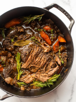Red-wine Braised Pot Roast With Root Vegetables | Lodge ... image