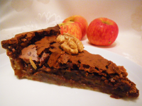 Delicious Chocolate, Apple, Walnuts Pie Recipe - Food.com image
