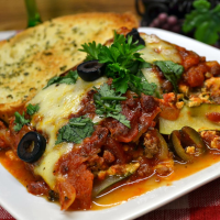 Zucchini Lasagna With Beef and Sausage Recipe | Allrecipes image