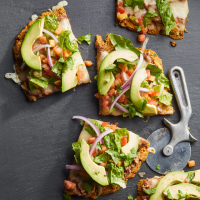 Nacho Pizza with Masa Crust Recipe | EatingWell image