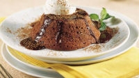 Chocolate Souffle Cakes Recipe - BettyCrocker.com image