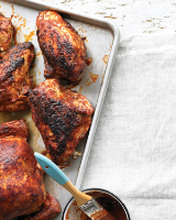 Grilled Chicken Breasts with BBQ Sauce Recipe | Martha Stewart image