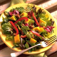 Mango & Mixed Greens Salad Recipe | Land O’Lakes image