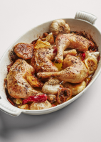 Roast Chicken Legs with Lots of Garlic Recipe | Bon Appétit image