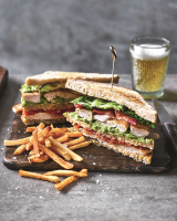The ultimate club sandwich - delicious. magazine image