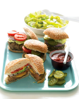 Cheddar-Stuffed Burgers Recipe | Martha Stewart image