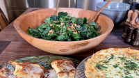 Kale Salad with Croutons, Smoked Almonds, Pistachios ... image