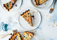 Blueberry-Buttermilk Chess Pie Recipe | Bon Appétit image