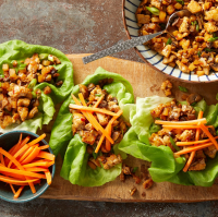 Vegetarian Lettuce Wraps Recipe | EatingWell image