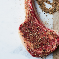 Pepper-and-Spice-Rubbed Rib Eye Steaks Recipe - Marc ... image