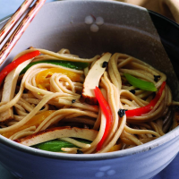 Stir-Fried Noodles with Green Tea Recipe | EatingWell image