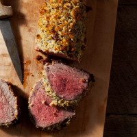 Parmesan and Herb-Crusted Beef Tenderloin Recipe - Maria ... image