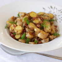 Pan-Roasted Fingerling Potatoes with Pancetta Recipe ... image