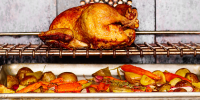 Rack-Roasted Chicken Recipe Recipe | Epicurious image