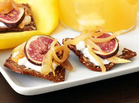 Mustard-Onion Jam Crackers With Figs Recipe | Aida ... image